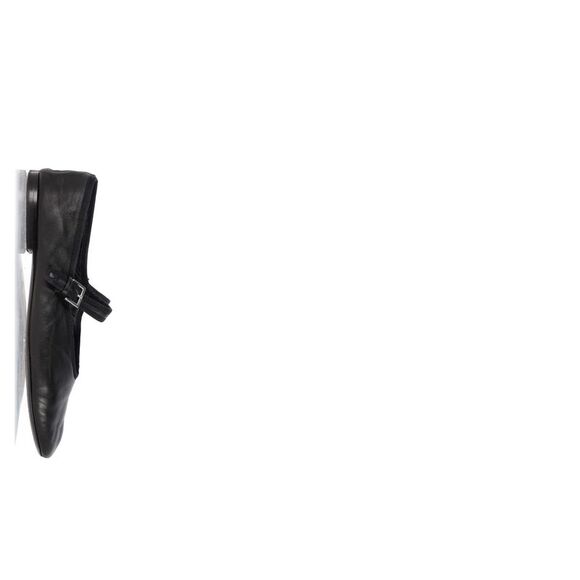 Pre Loved The Row Vintage Leather Mary Jane Flats Buckle Closure Women black - Picture 8 of 8